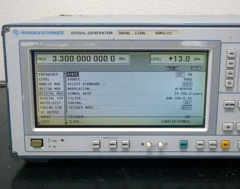 Rohde&Schwarz SMIQ03 300kHz-3.3GHz Vector Signal Generator W-CDMA