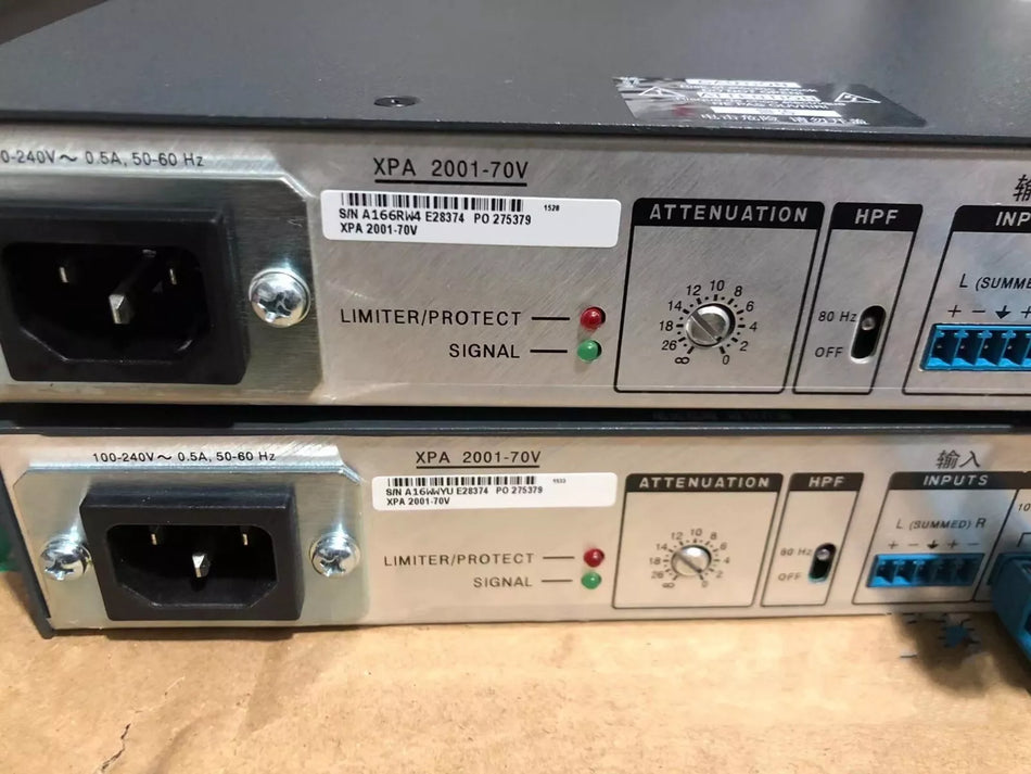 1PCS USED EXTRON XPA2001-70V amplifier (DHL or EMS) #N6017 YF