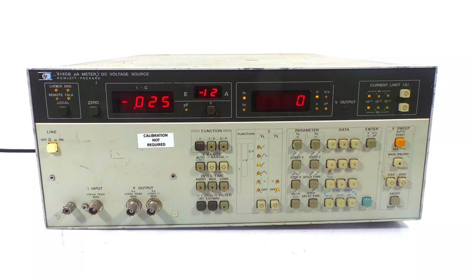 HEWLETT PACKARD 4140B PA Meter DC Voltage Source