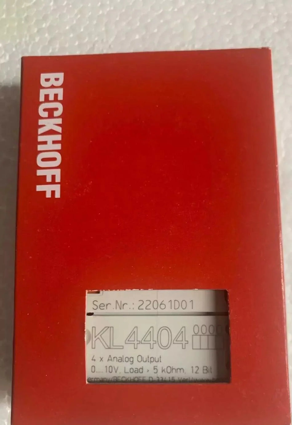 1 PC F BECKHOFF KL4404 New/