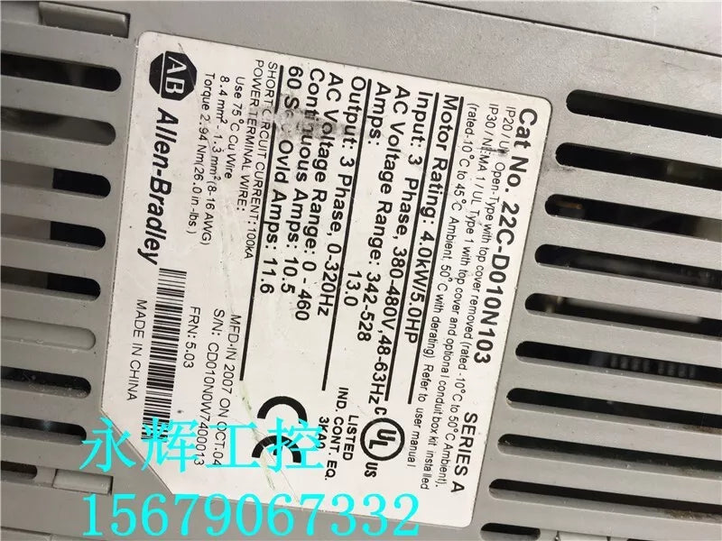 1PC USED Inverter 4KW 380V 22C-D010N103 #L979U LZ
