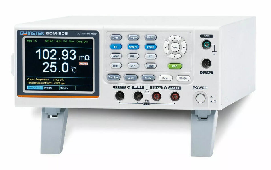 GW Instek GOM-805 DC Milli-Ohm Meter with Handler and GPIB