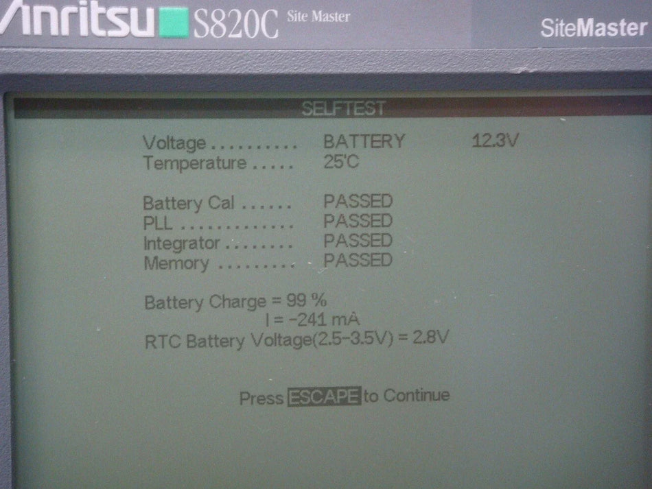 ANRITSU S820C 20GHz Handy SWR / return loss analyzer