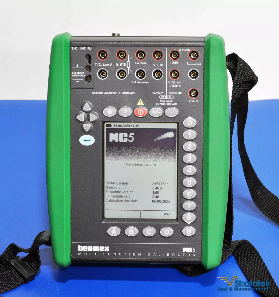 Beamex MC5 Multifunction Process Calibrator Fluke Leads NIST Calibrated
