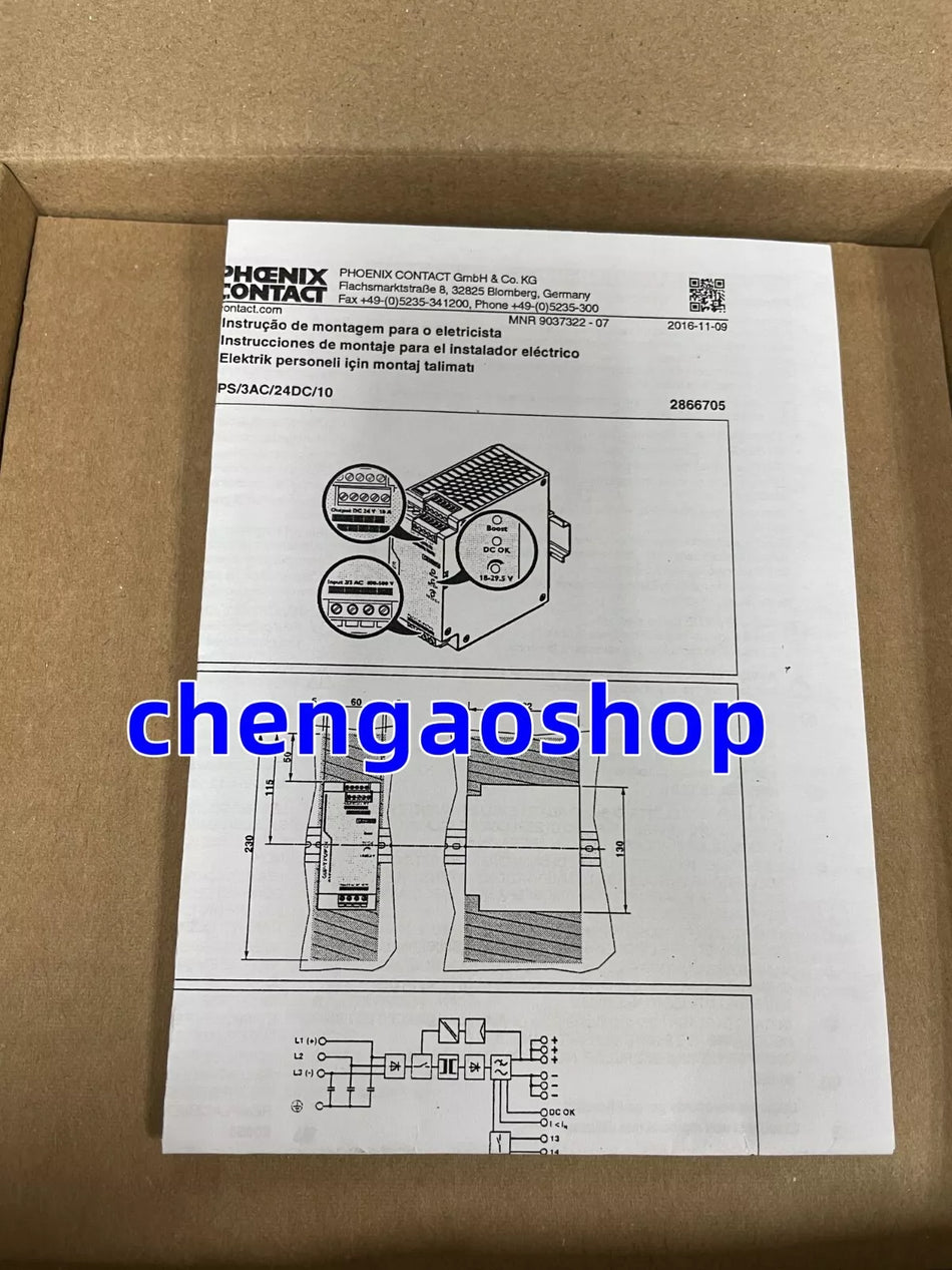 1PC NEW Power supply QUINT-PS/3AC/24DC/10 2866705 #W210F WX