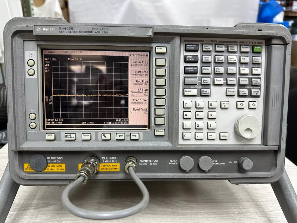 Agilent E4403B ESA Spectrum Analyzer 9kHz-3GHz with Options 1D5, 1DS, 1DR, 049, B72