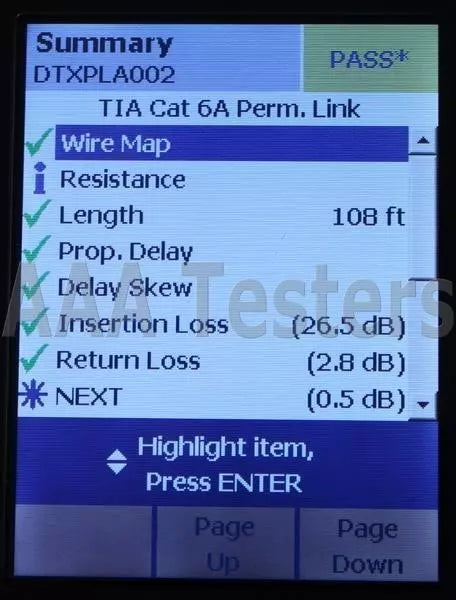 Fluke Networks DTX-1800 w/ DTX-SFM SM Fiber Cat6a 1gHz Cable Analyzer DTX 1800