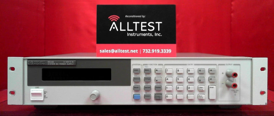 Agilent/Keysight 6634B Opt. 760 + 020 DC Power Supply 0-100V 1A 100 Watt