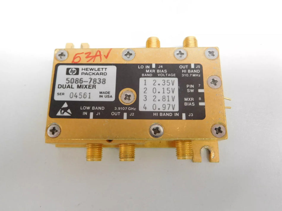 HP Agilent Dual Mixer 856x + 859x Series Compatible with 8561e, 8562a, 8563a, 8593e, 8593a, 8596e, etc.
