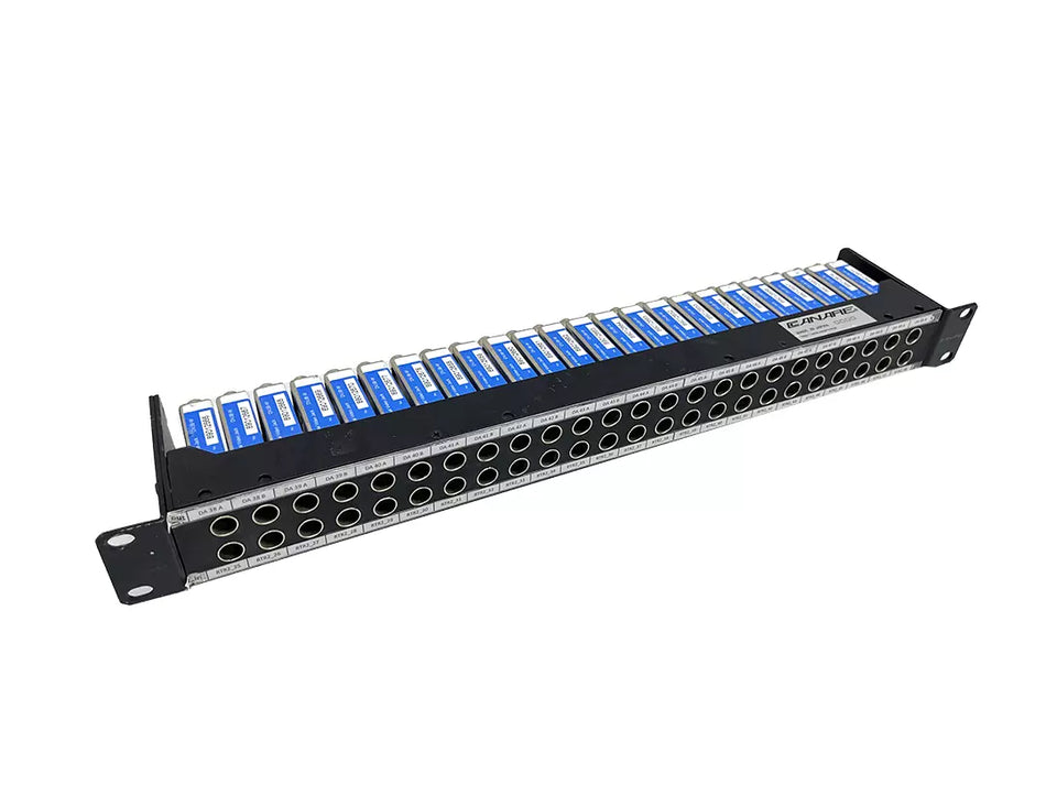 CANARE 24DV 1U 24 Normalized Video Patch Panel 3G HD With DVJB-W Modules