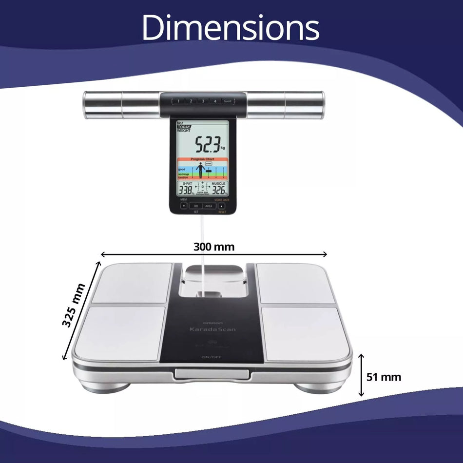 Omron HBF 702T Bluetooth Enabled Digital Body Composition Monitor