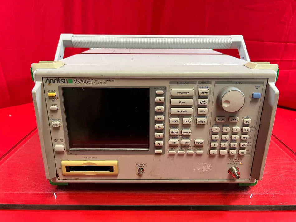 Anritsu MS2668C Opt. 03, 04, 06, 07, Spectrum Analyzer, 9kHz - 4GHz, 6200063317