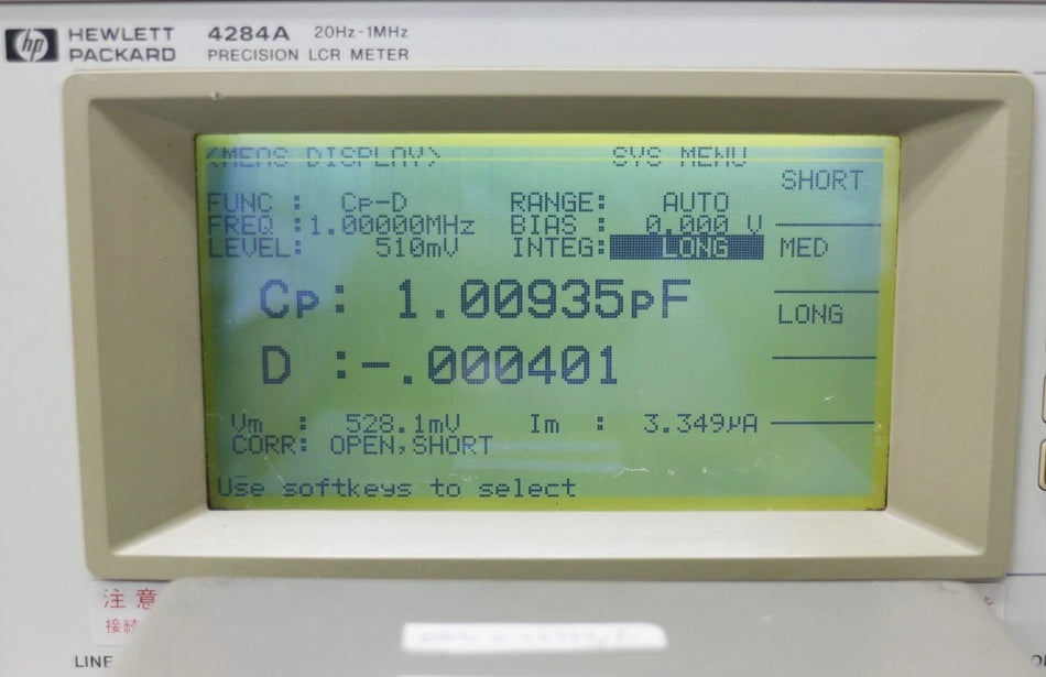 HP 4284A /006 20Hz-1MHz Precision LCR Meter