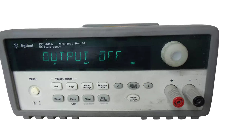 Agilent E3640A DC Power Supply 0-8V,3A/0-20V,1.5A