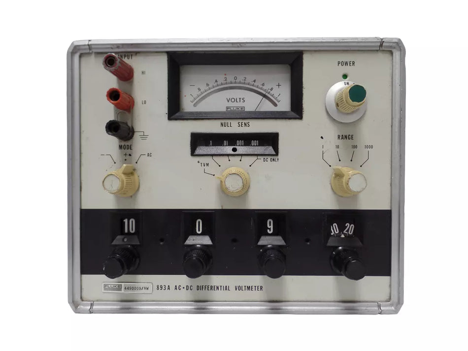 Fluke 893A AC DC Differential Voltmeter - High Precision Measurement Tool