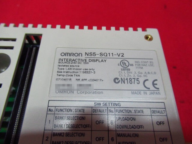 Omron NS5-SQ11-V2 Programmable Terminal