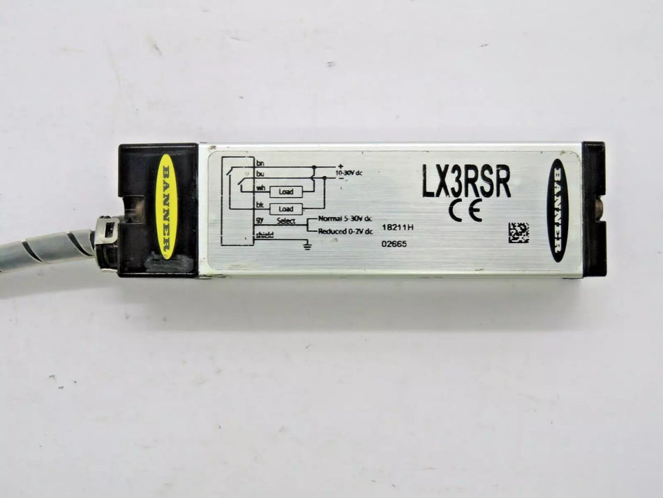 Banner LX3RSR LX Series Receiver 10-30V DC