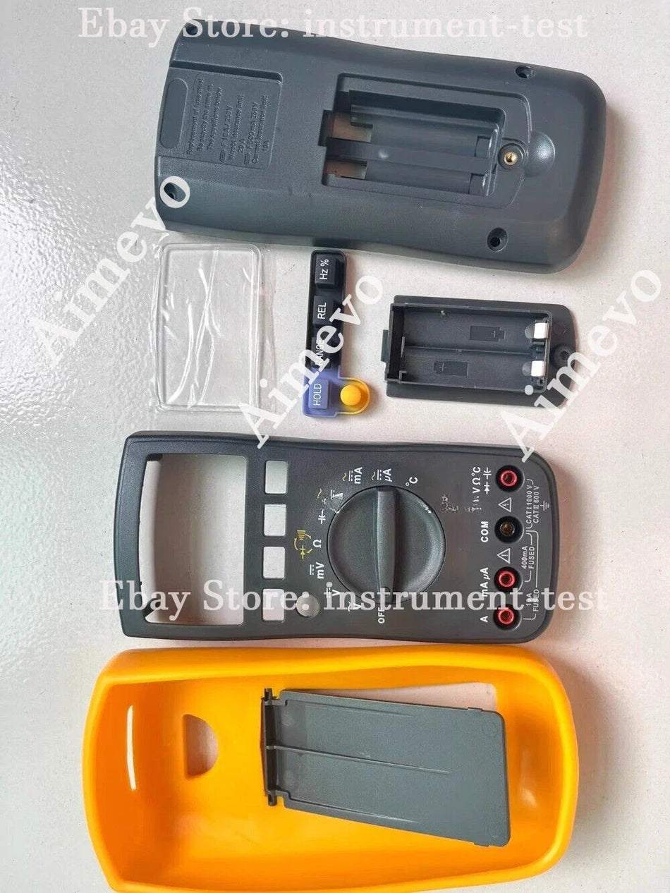 Fluke 17B+ Multimeter Front Shell, Back Shell & Button Set - Used, Excellent