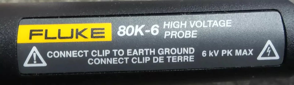 Fluke 80K-6 High Voltage Probe for Accurate Voltage Measurements