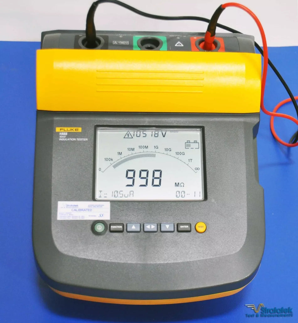 Fluke 1555 10kV Insulation Resistance Tester MegOhmmeter NIST Calibrated 10kV