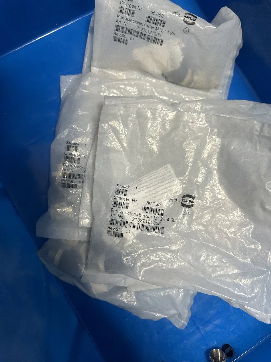 HARTING M12 L4 86352 Connector for Industrial Use