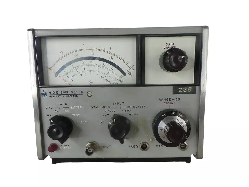 HP 415E SWR Meter for Accurate Measurement of Standing Wave Ratios