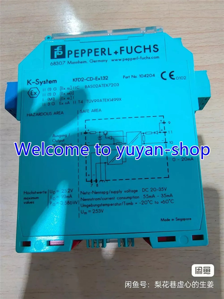 1PC USED PEPPER + FUCHS KFD2-CD-Ex1.32 Safety Barrier