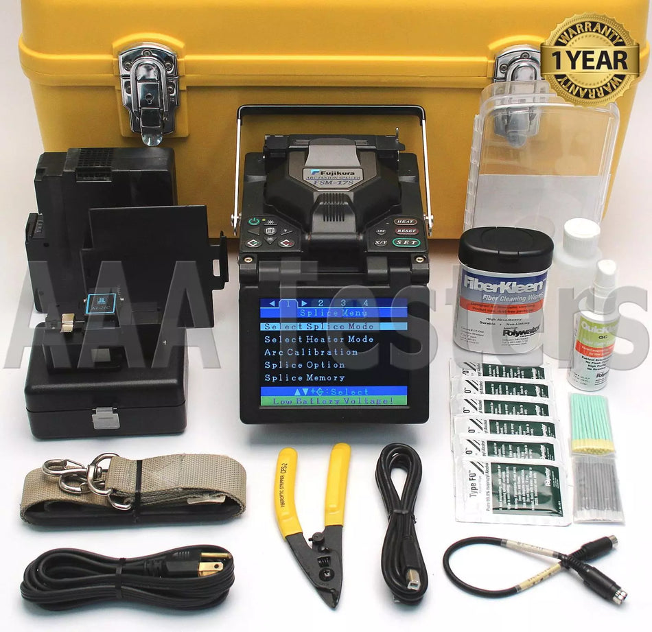 Fujikura FSM-17S SM MM Fiber Fusion Splicer w/ USF-21C Cleaver FSM17S