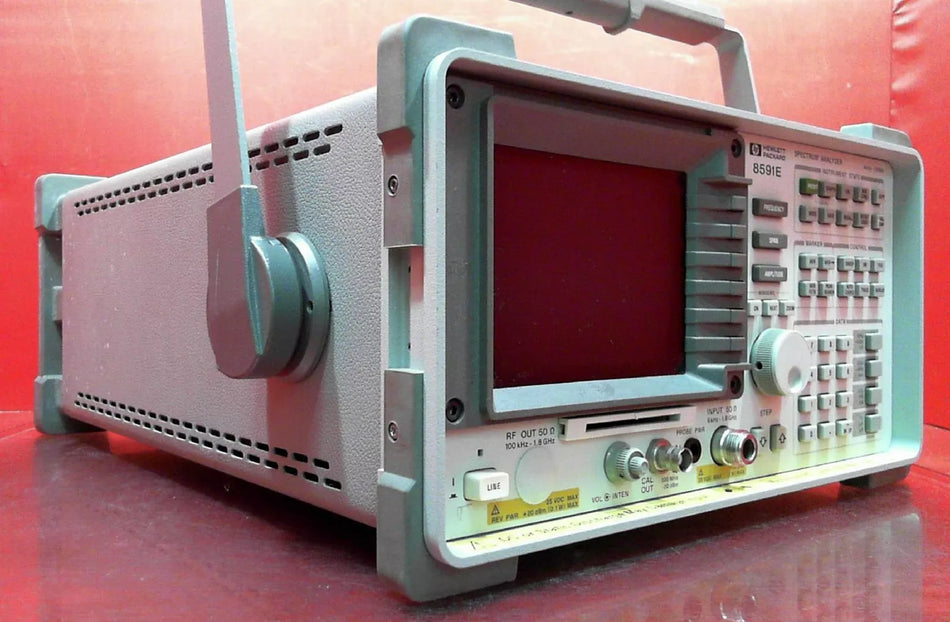 HP 8591E-130-021 3337A01908 Spectrum Analyzer, 9kHz to 1.8GHz