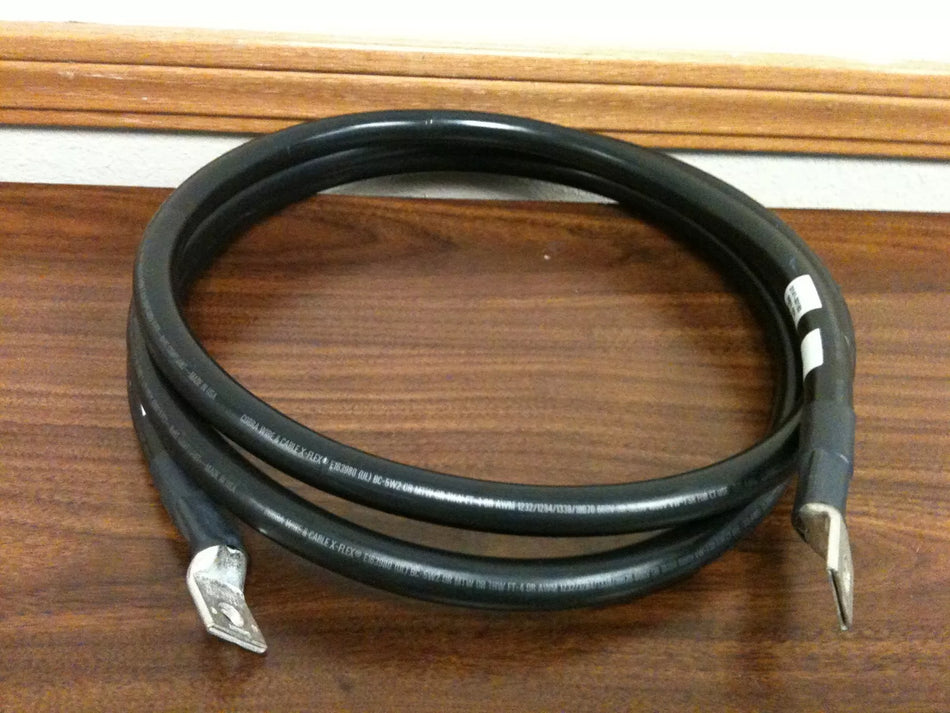 COBRA A1230 3/0 AWG Cable Jumpers with Panduit LCAX3/0-38F-X Lugs, 8.5 Feet