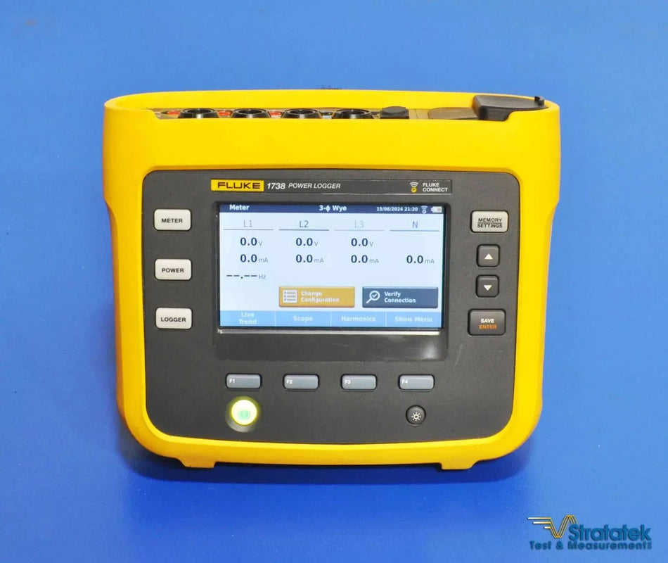 Fluke 1738 3 Phase Power Logger 1500A Probes PQA Fluke Connect NIST Calibrated