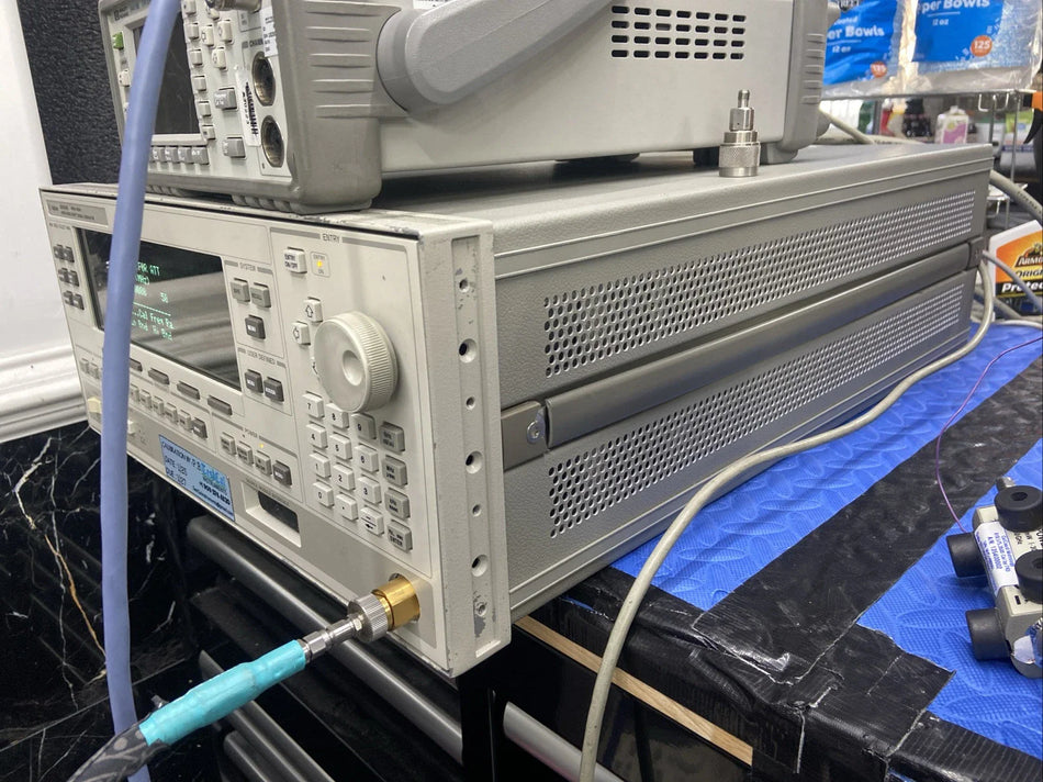 HP Agilent 83650B 10MHz-50GHz Sweep Swept Signal Generator 1, 2, 8! Cal'd!
