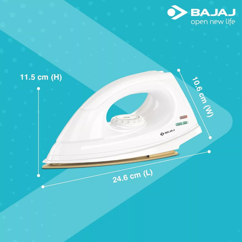 Bajaj 1000W Dx-7 Iron with Advanced Soleplate and Anti-Bacterial Technology