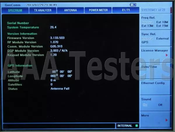 GenComm GC7105A Base Station & Cable Antenna E1 T1 Interference Analyzer WIBRO