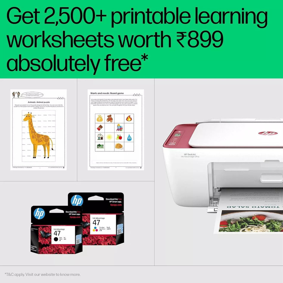 HP Ink Advantage Ultra 4929 Printer Copy Scan Self Reset WiFi Smart App Setup