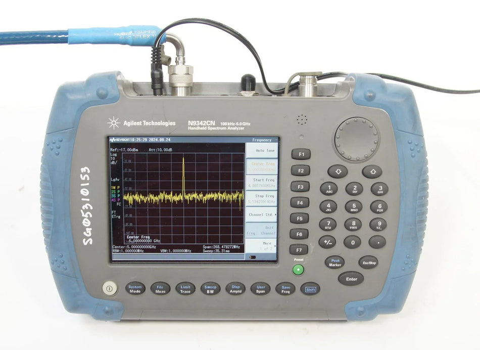 Keysight Agilent N9342C N 6GHz HSA Handheld Spectrum Analyzer OPT P06