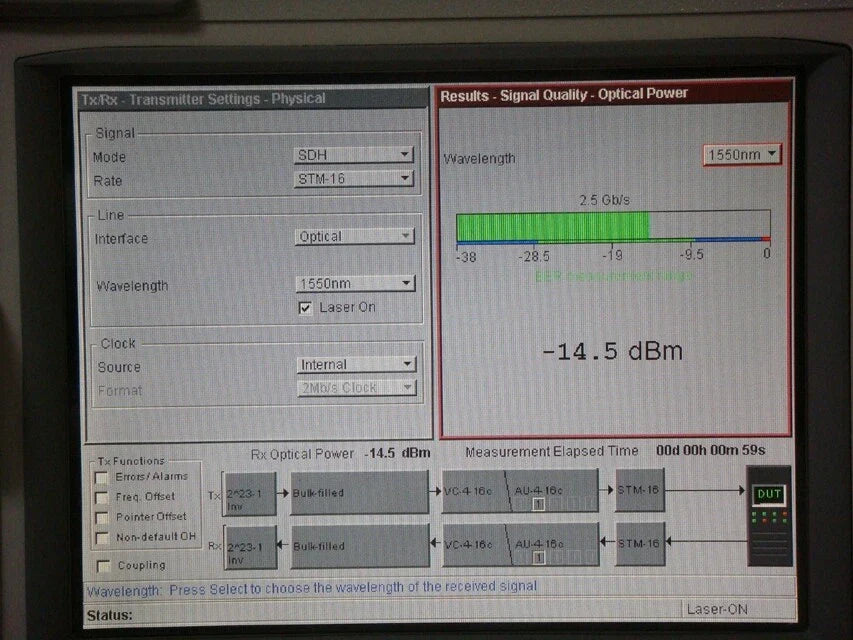 Agilent J7232A 004/106/325/330/610/UK6 OmniBER OTN Communications Analyzer