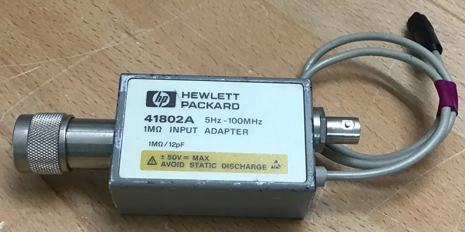 Agilent / HP 41802A 1Mohm Input Adapter 5 Hz - 100 MHz