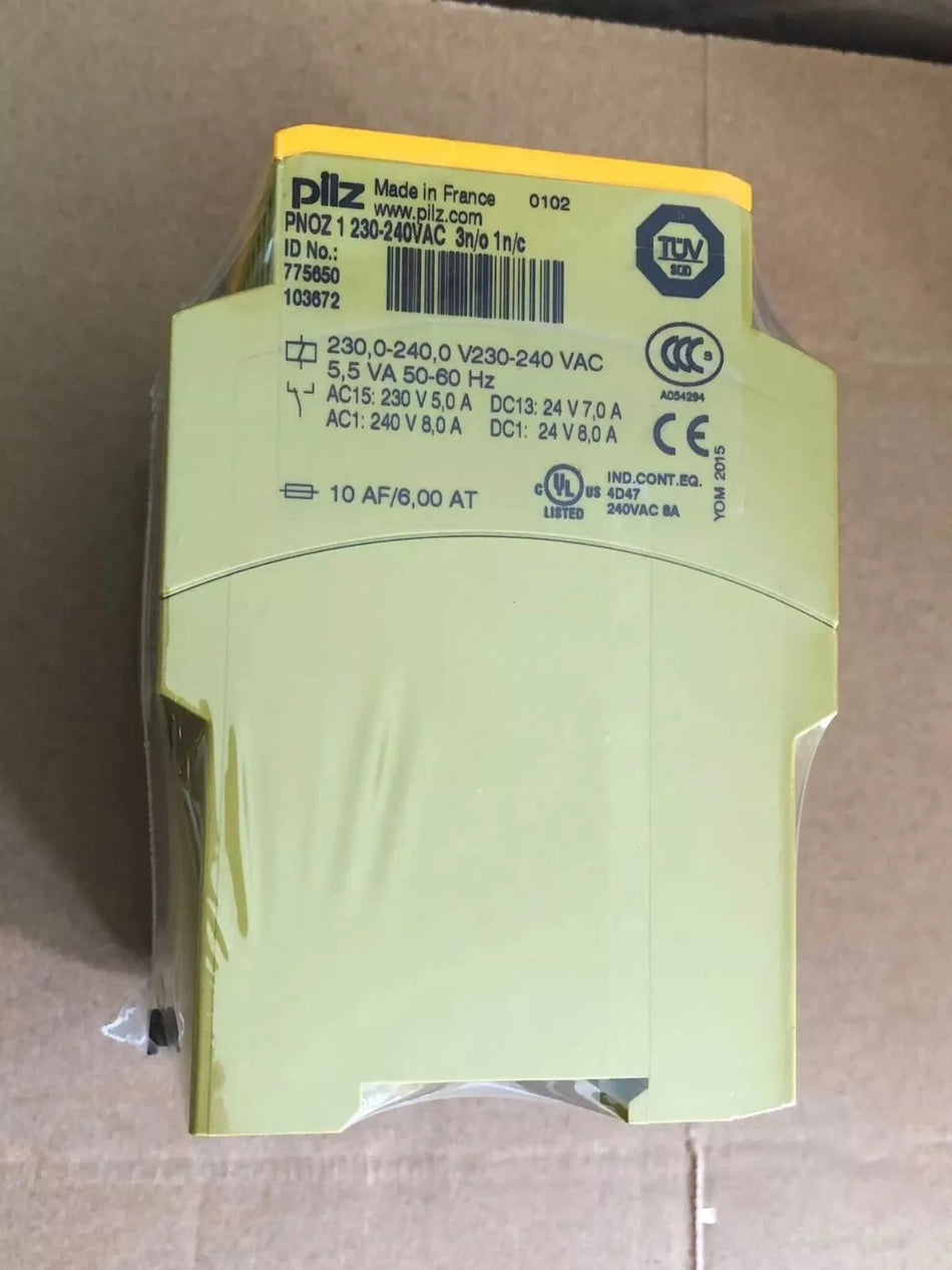 1PC NEW PILZ PNOZ 1 230-240VAC 3n/o 1n/c 775650 safety relay #N4026 YF