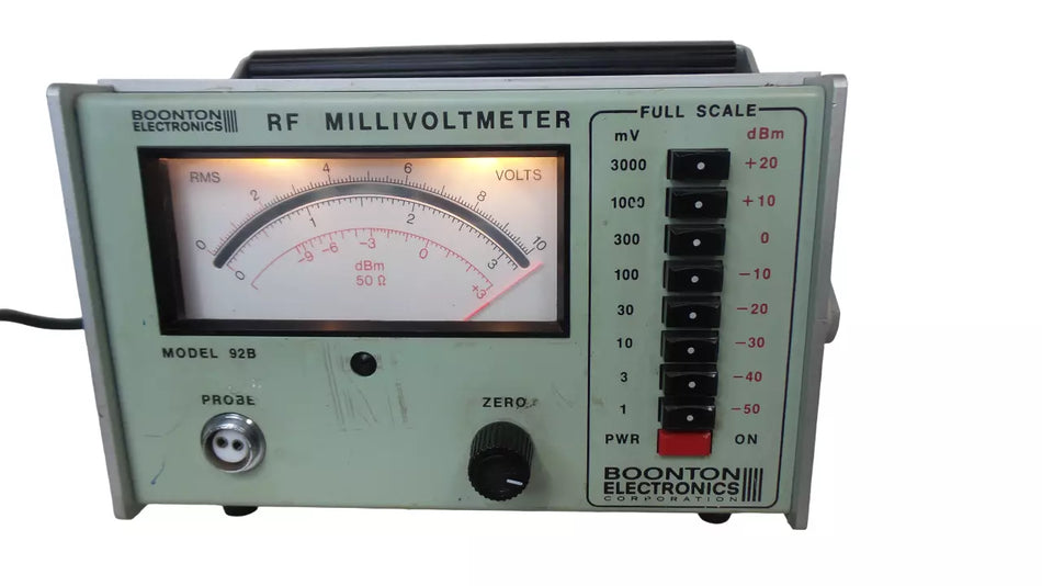 Boonton 92B RF Millivoltmeter - High Precision Measurement Tool