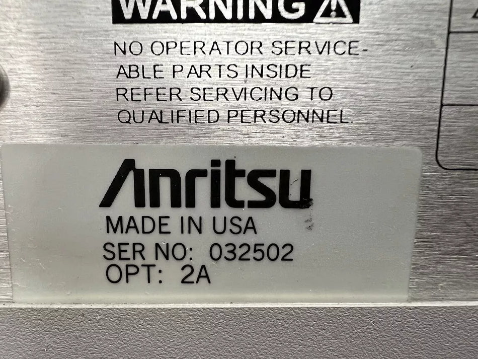Anritsu 37397C Opt. 2A Vector Network Analyzer (Lightning) 40 MHz to 65 GHz