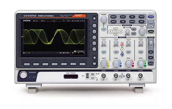 GW Instek MSO-2202EA Oscilloscope DSO 200 MHz 2Ch 16Ch Logic Analyzer 25MHz AFG