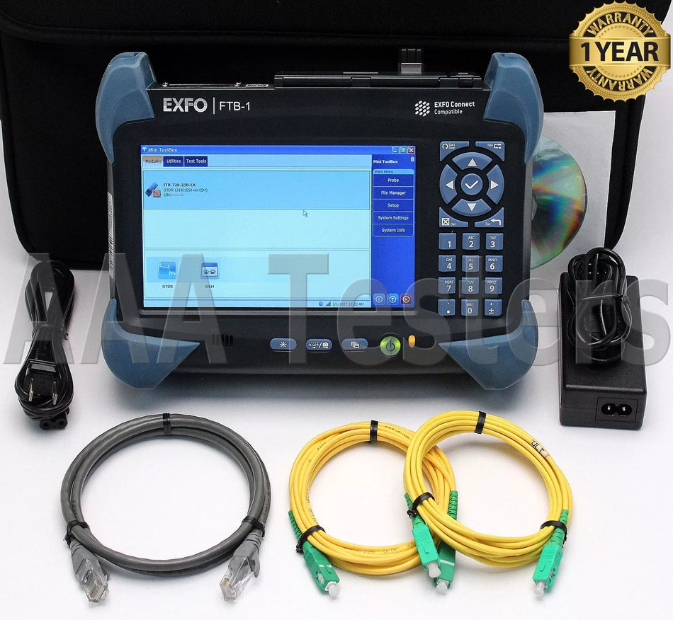 EXFO FTB-1 SM Fiber OTDR w/ FTB-720-23B Module IOLM FTB 1 FTB-1-S2-8G