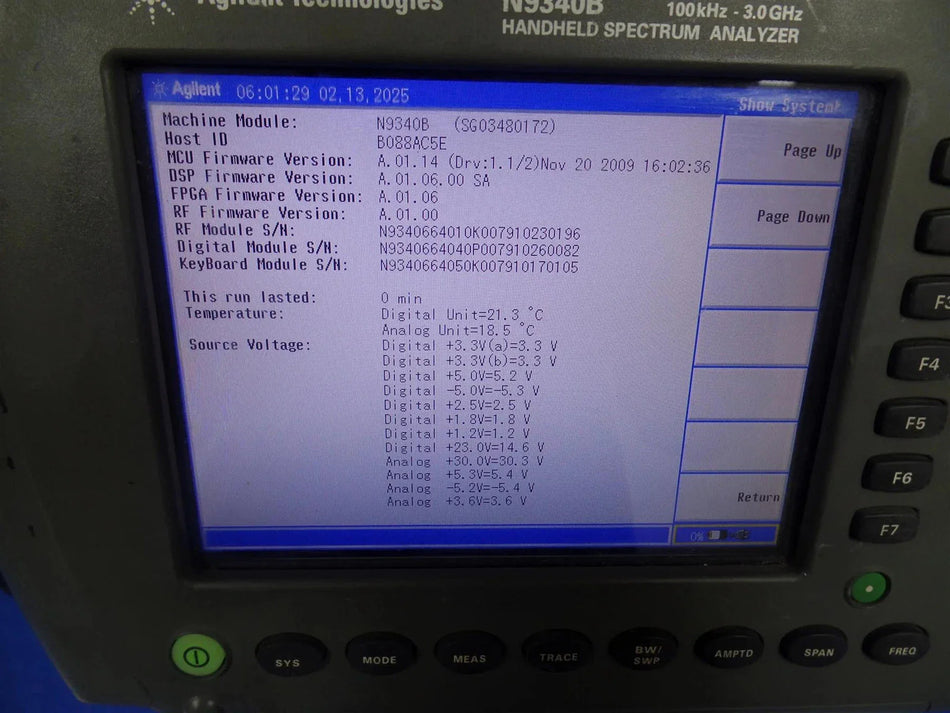 Agilent N9340B Handheld RF Spectrum Analyzer 100kHz - 3.0 GHz