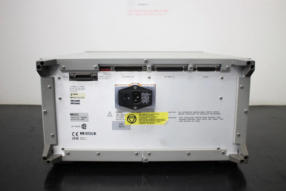 HP 70843B 100M-12Gbps bit error rate tester