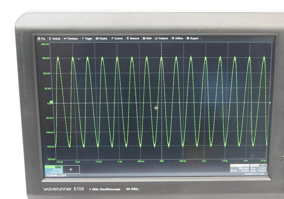 Lecroy WaveRunner 8104 1GHz  4 Channel 20 GS/s Oscilloscope