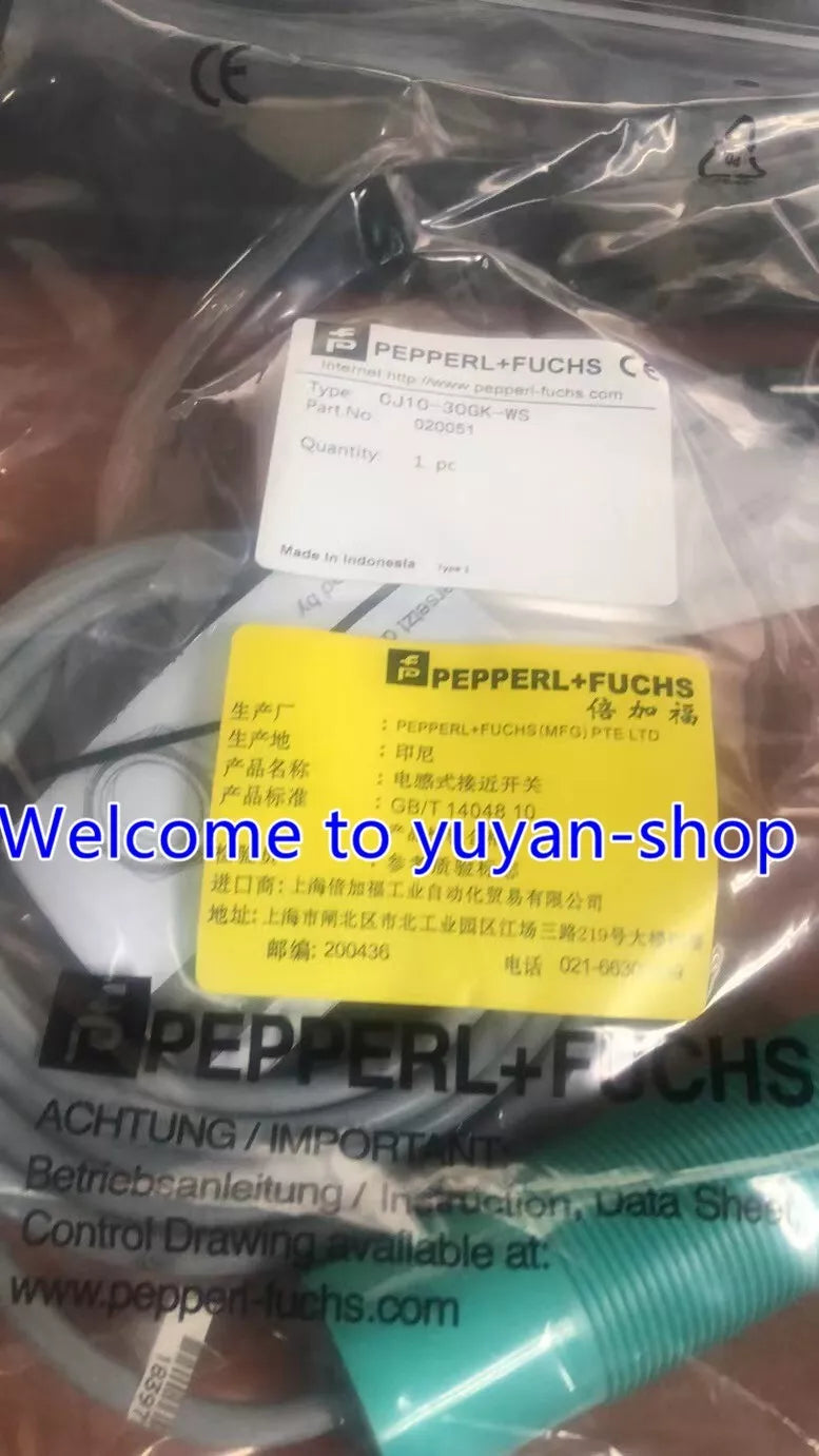 1PC NEW PEPPERL+FUCHS CJ10-30GK-WS Proximity Sensor Switch CJ10-30GK-WS