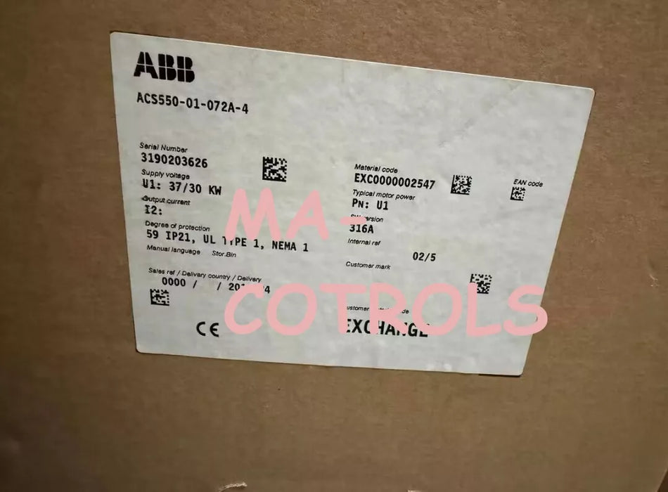 ACS550-01-072A-4 inverter 37KW ACS550-01-072A-4