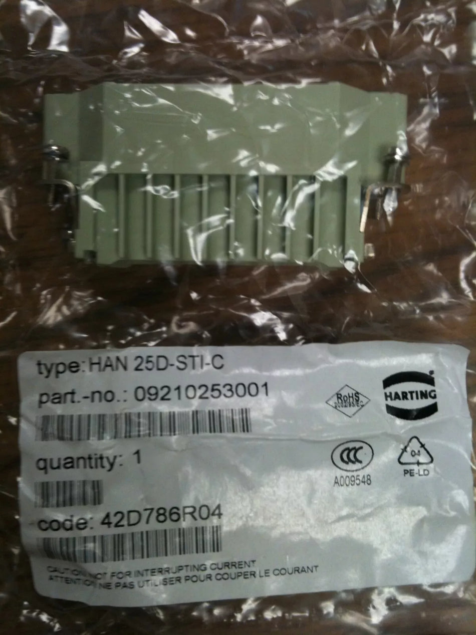 Kuka Robotics Female Connector Kit 00-119-428, HAN 16A-GS-M25 & HAN 25D-STI-C