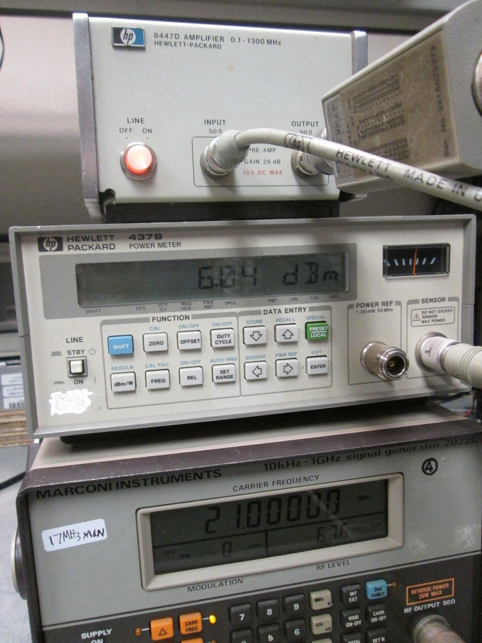 HP Wide Band Amplifier 0.1-1300 MHz
